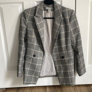 H and M plaid Blazer